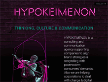 Tablet Screenshot of hypokeimenon.com